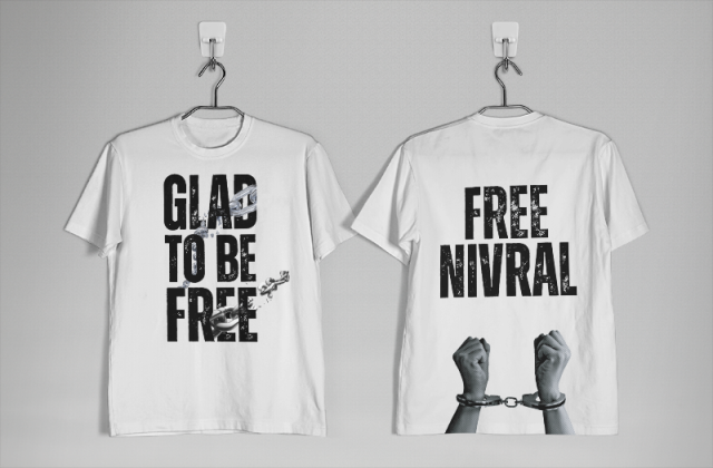 WHITE GLAD TO BE FREE SHIRT